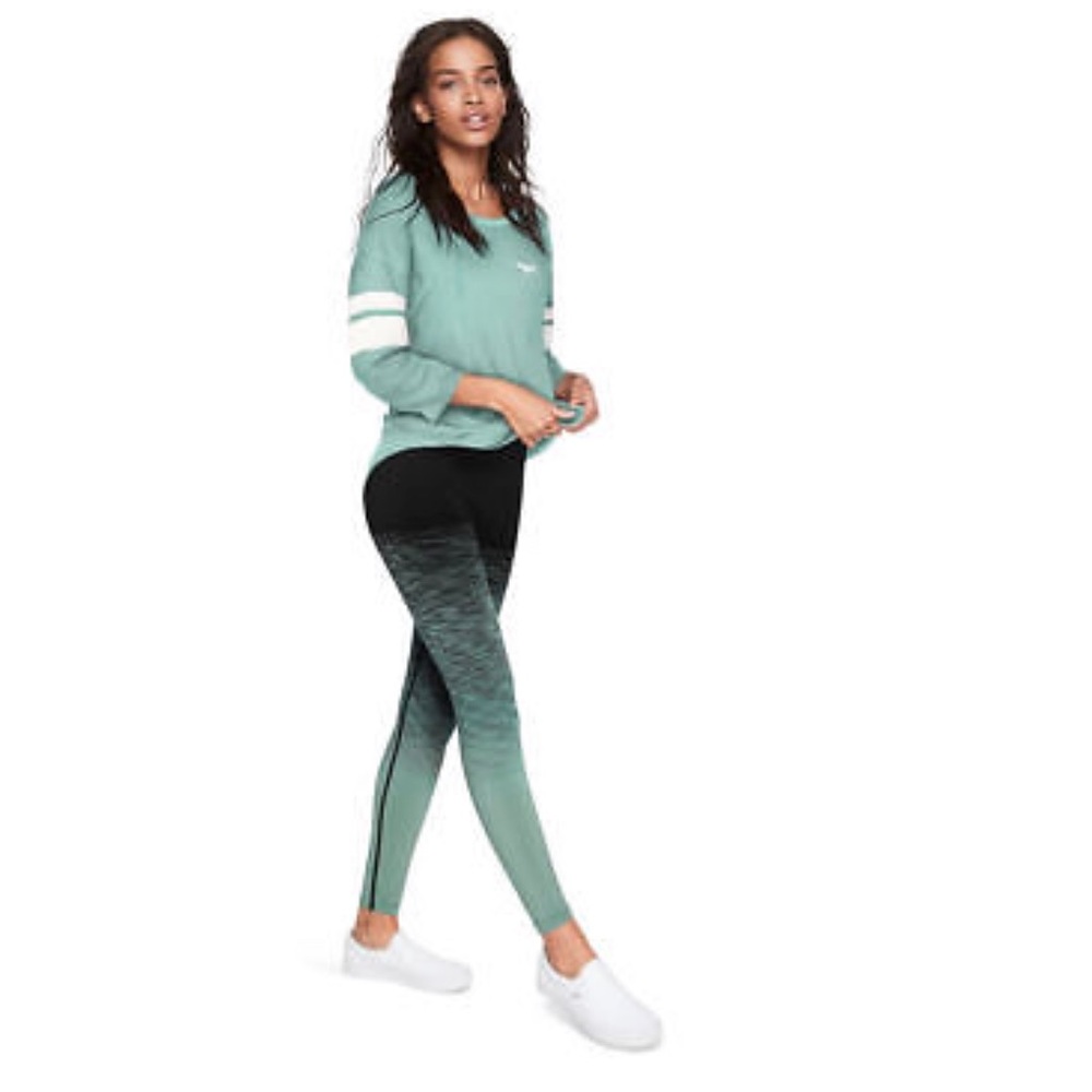 Mint vs seamless ombré leggings